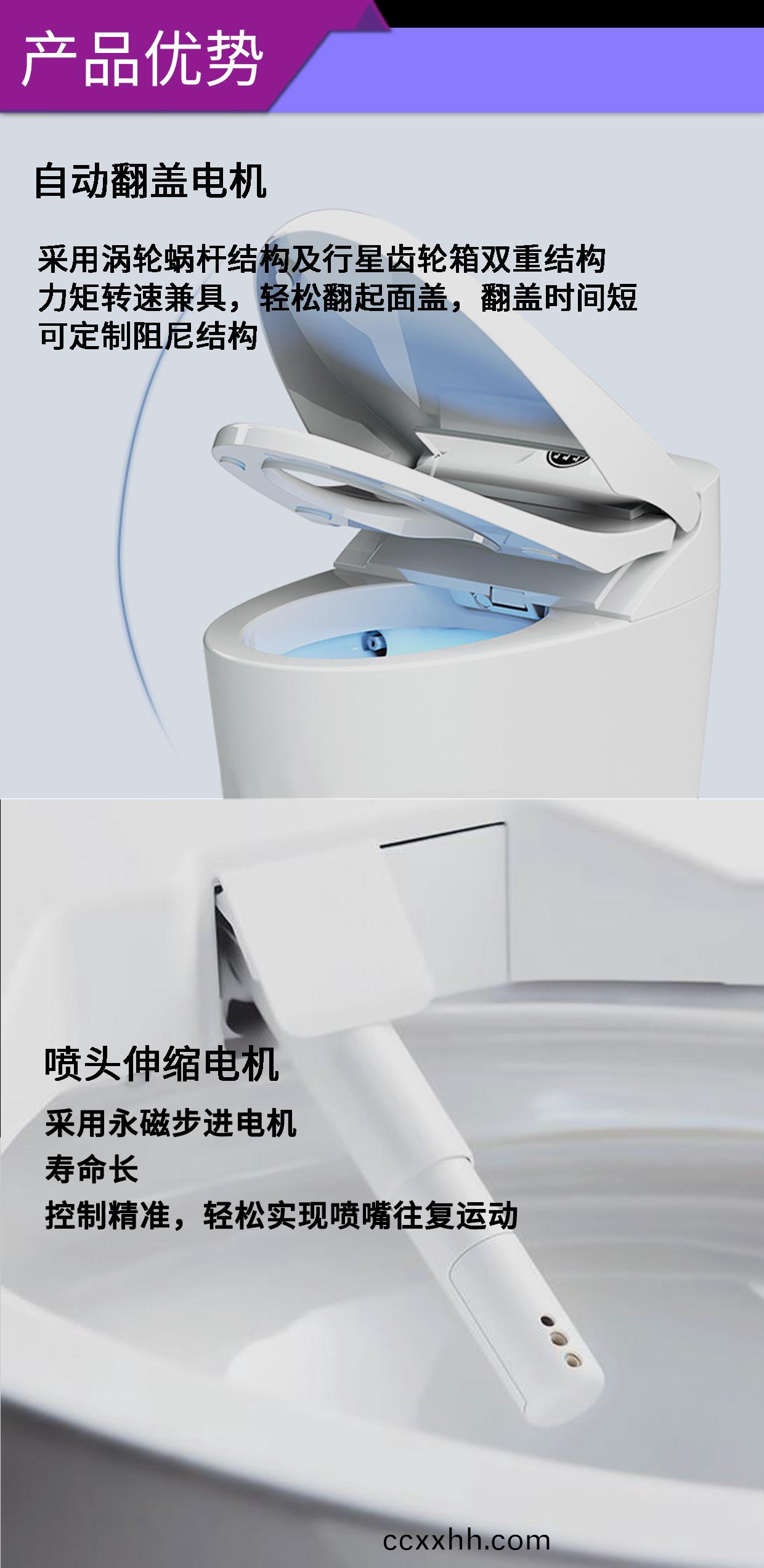智能马桶电机_翻盖电机_冲水电机_伸缩电机_烘干风机-万至达电机