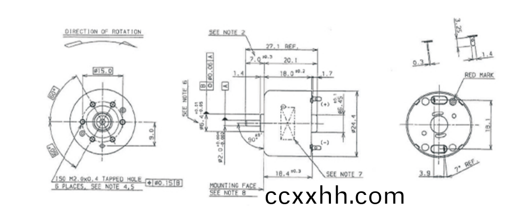OT-RF-310TA有刷电机_剪枝机马达_电动手锯电机_喷雾器电机-万至达电机