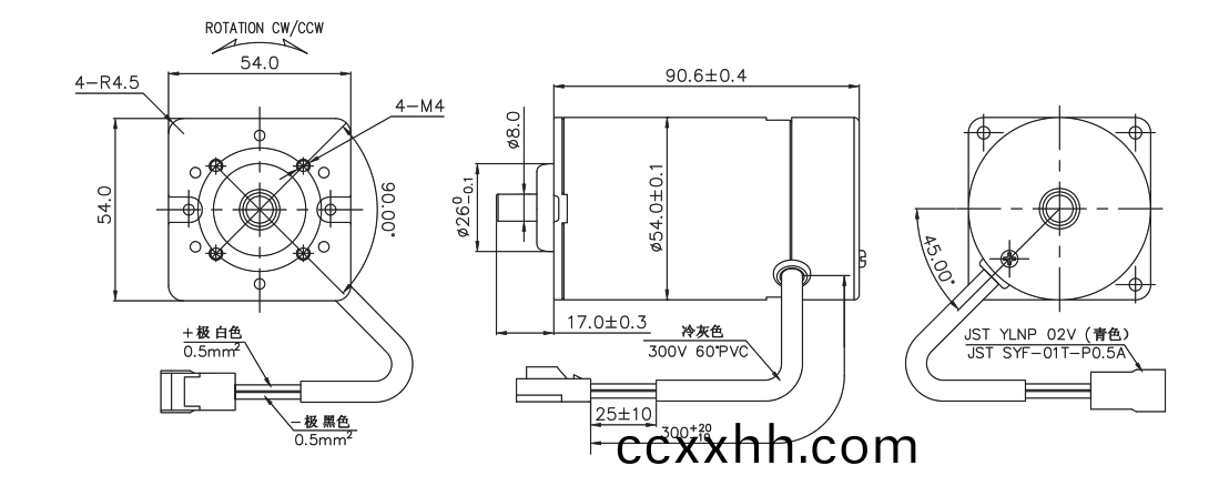 OT-RK-3632PH-4030-105.5有刷电(dian)机_按摩(mo)器电机(ji)_娃娃(wa)机马达_按(an)摩椅(yi)电机-万(wan)至达电机