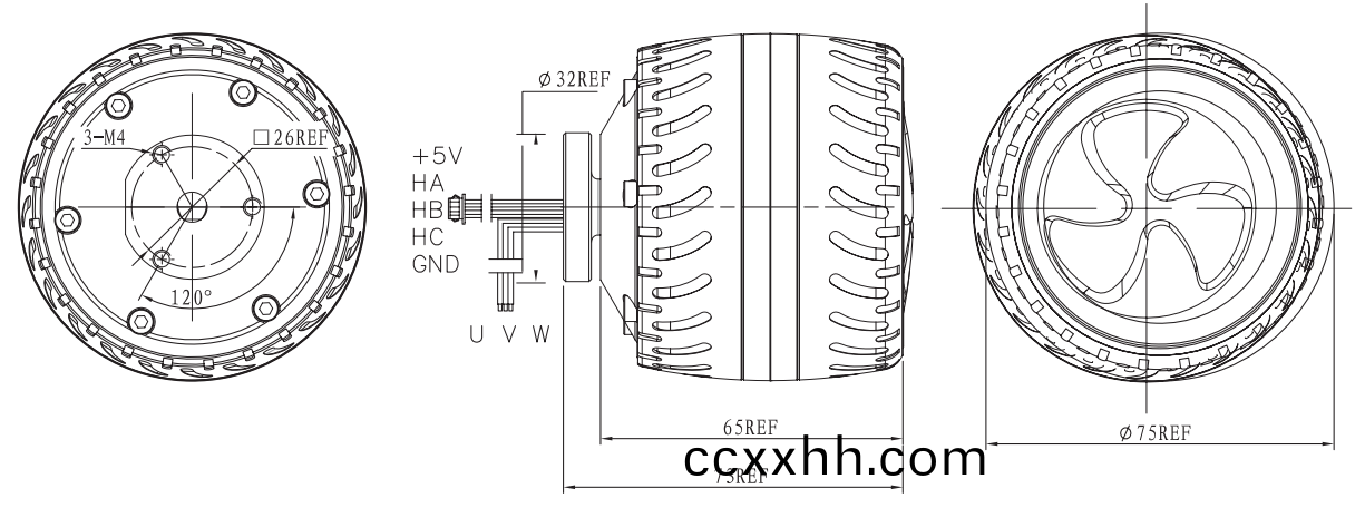 OT-EM6064滑(hua)板(ban)车(che)电(dian)机(ji)|平(ping)板车电(dian)机(ji)|独轮车(che)电机|电(dian)动车电(dian)机|无(wu)刷电机-万至(zhi)达(da)电机