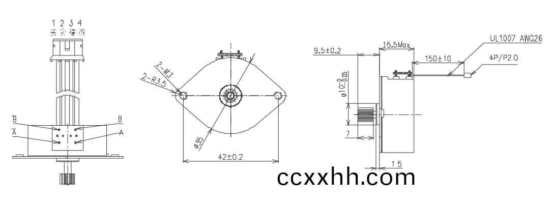 OT-SM35P-525步进电机|微型(xing)打印机(ji)电机|照片打(da)印机电(dian)机|医疗设备电机-万(wan)至(zhi)达电机