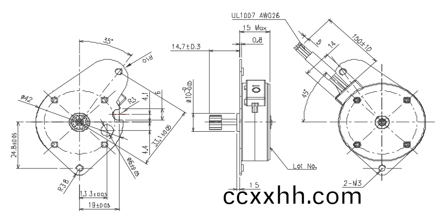 OT-SM42P-456步进电机|微型(xing)打印机电机|相片打印机电机|医疗(liao)设备电机-万至达电机