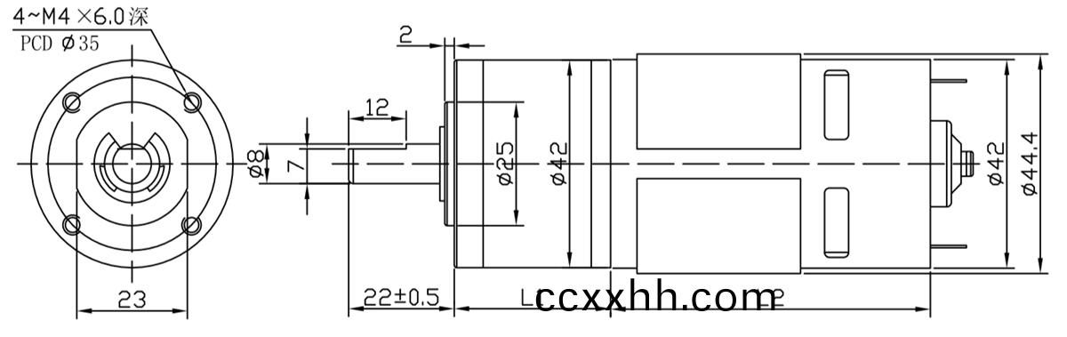 OT-42GP自动窗帘(lian)减速电机|电(dian)动(dong)窗帘电机(ji)齿轮箱|电动窗帘马达|减速电机-万至达(da)电机(ji)