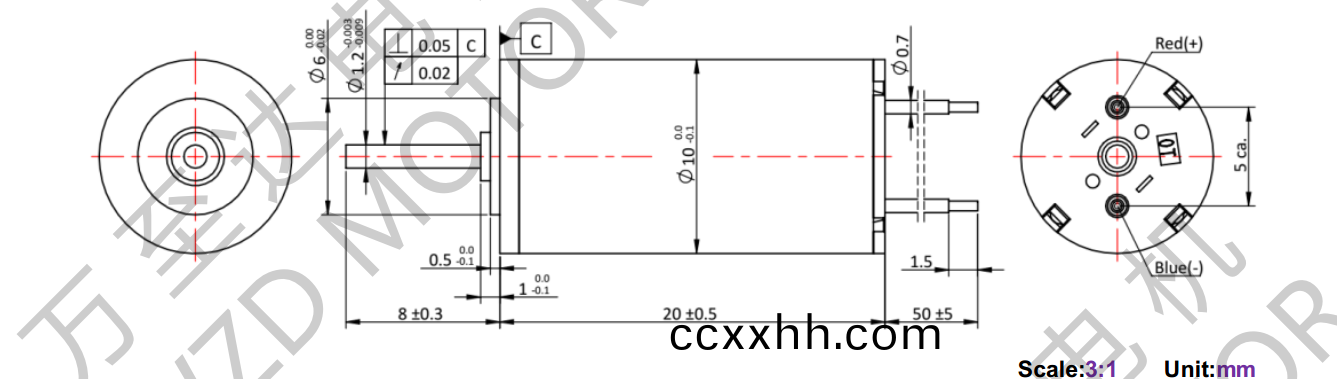 OT-CM1020空心杯(bei)电机-万至达电机