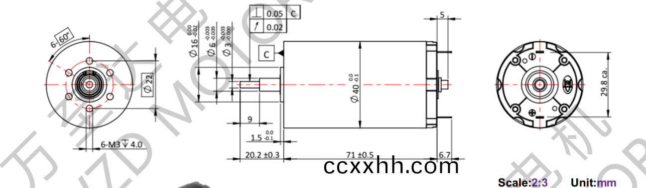 OT-CM4071石(shi)墨刷(shua)空(kong)心(xin)杯电(dian)机-万(wan)至(zhi)达电(dian)机