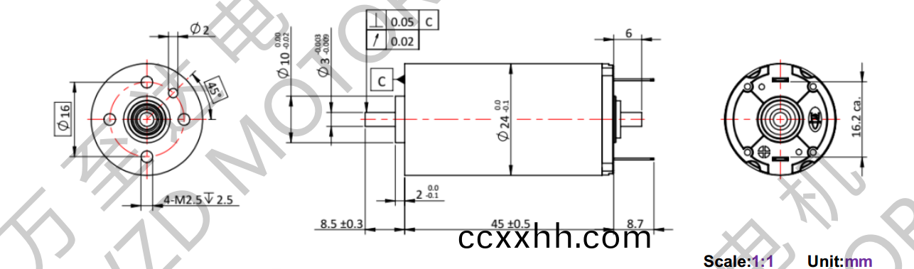 OT-CM2445空(kong)心(xin)杯(bei)电(dian)机(ji)-万至(zhi)达(da)电(dian)机