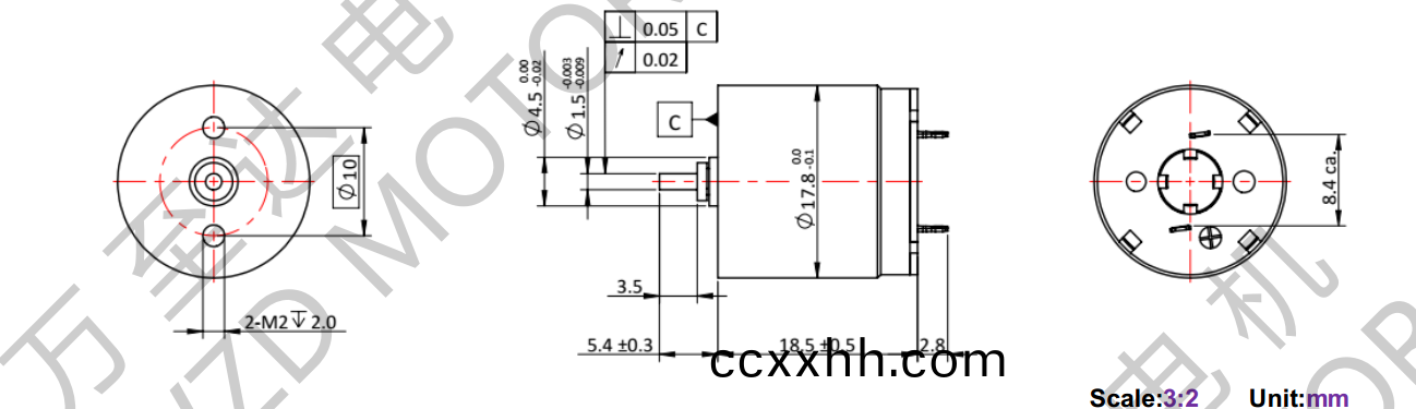 OT-CM1718空心(xin)杯电(dian)机(ji)-万(wan)至(zhi)达(da)电(dian)机