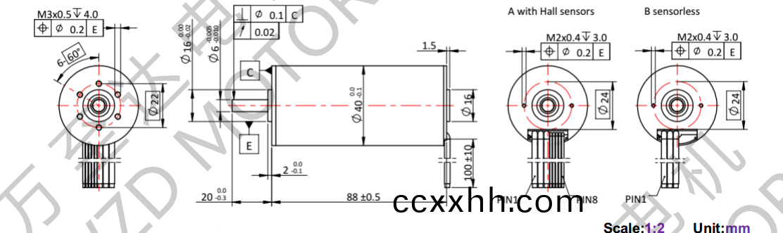 OT-ECS4088无(wu)槽无(wu)刷电机-空心杯电(dian)机-万(wan)至(zhi)达电机(ji)