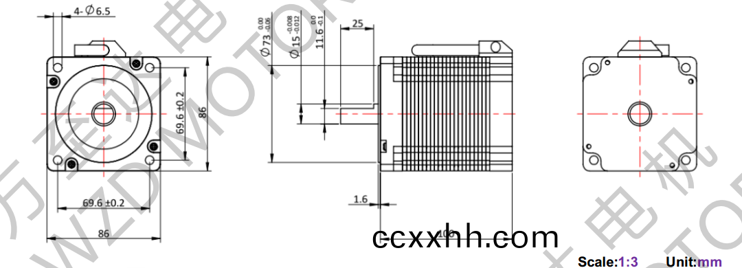 OT-EM86100BLDC无刷电机-万至达电机