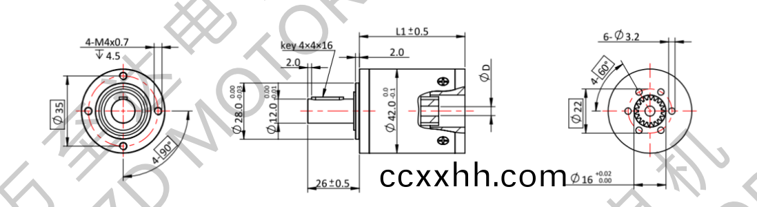 OT-42LGP行(xing)星齿(chi)轮箱(xiang)-齿轮(lun)箱-万至达电(dian)机(ji)