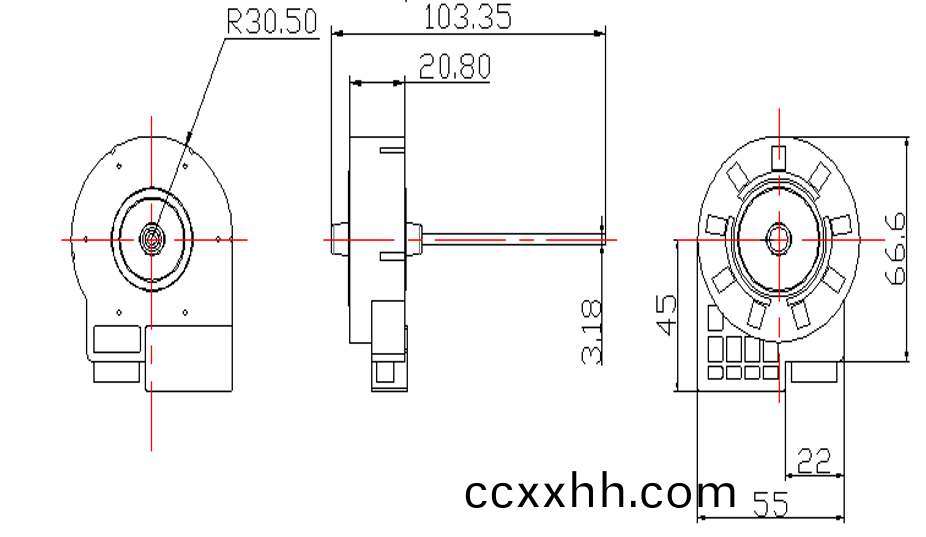 OT-PD02冰箱冷凝器风扇-塑封直流无刷电机-万至达电机