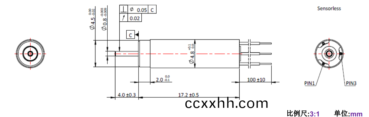 ECS 高速 0517空心杯无刷(shua)电机-万至达电机