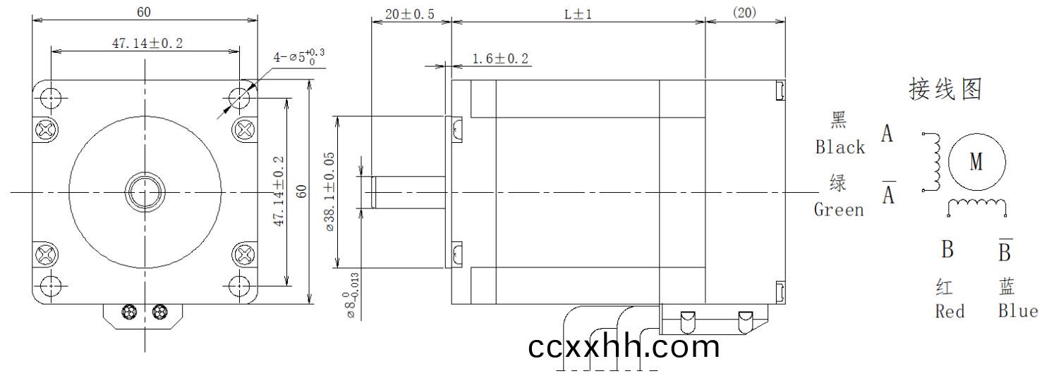 60系(xi)列1.8°两相闭(bi)环步(bu)进电机结构(gou)