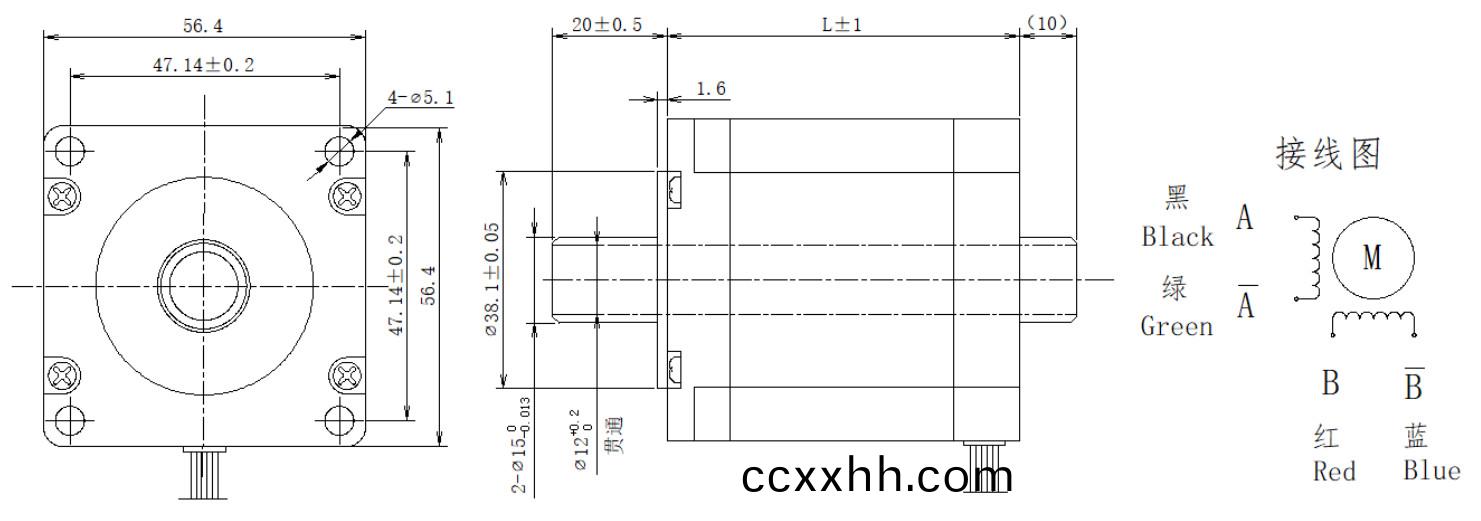 57系列(lie)空心轴(zhou)电(dian)机(ji)结构
