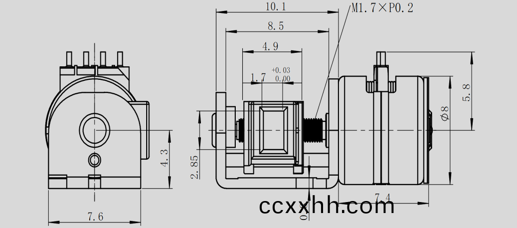 OT-SM8.0XL-001步(bu)进电(dian)机_激光投影(ying)仪(yi)电机(ji)-万至达(da)电(dian)机(ji)